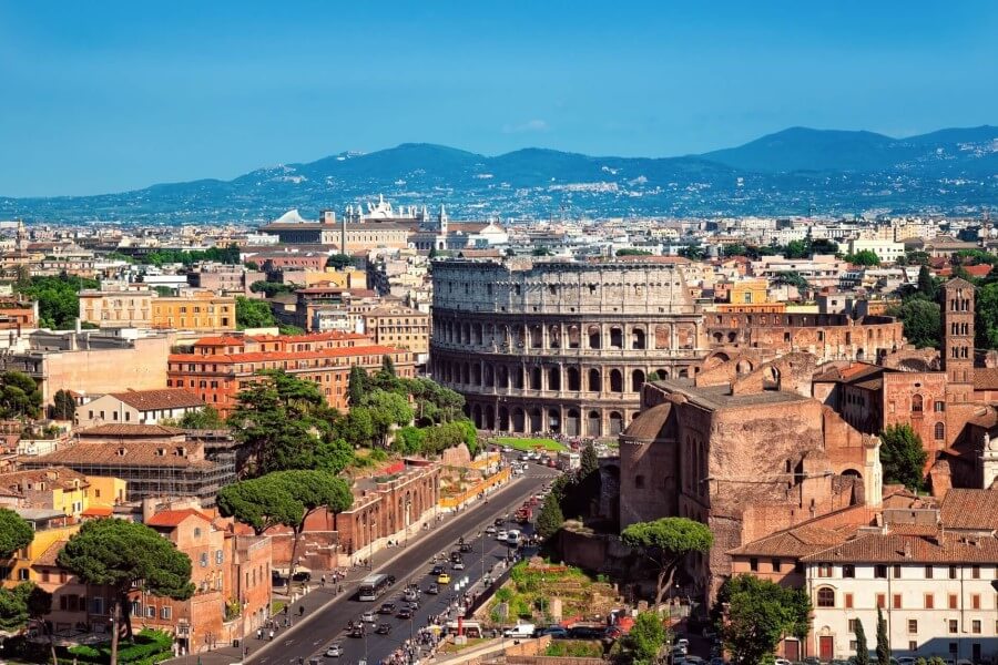 Ariel-view-of-The-Colosseum-in-Rome-Ital._shutterstock_103780211