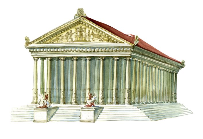 dibujo del mausoleo
